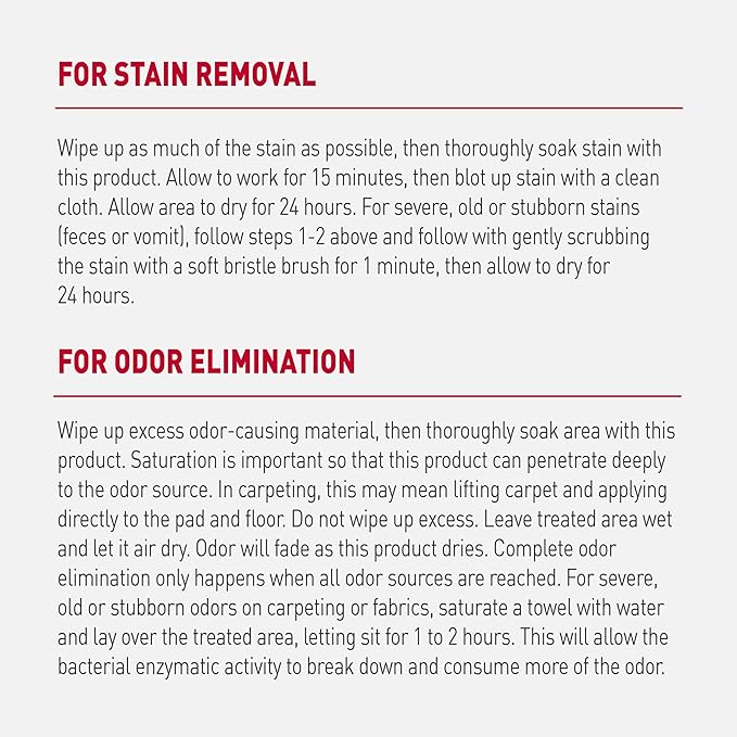 Nature’s Miracle Advanced Dog Stain & Odor Eliminator, Severe Mess, 32 oz | Enzymatic Cleaner Eliminates the Toughest Dog Messes, For Use on Multiple Surfaces, Safe For Pets and Home*, Fresh Scent