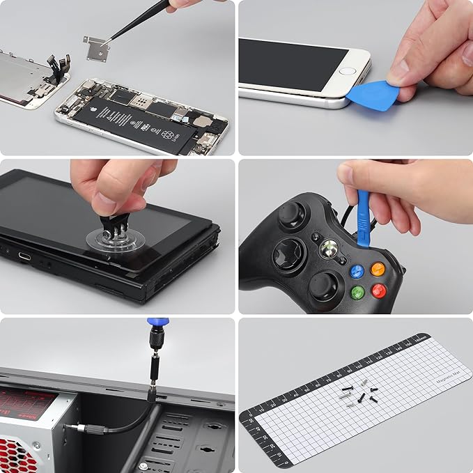 STREBITO Precision Screwdriver Set 153 in 1 Small Magnetic Screwdriver Set | Electronics Screwdriver Set Mini Repair Tool Kit for RC, Computer, PC, Laptop, iphone, Macbook, PS5, Xbox, Jewelers, Glasses