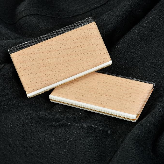 Cashmere Comb, Double Edge Sweater Pill Remover for Wool & Fabric 2 PCS | Beech Wood Sweater Shavers to Remove Pilling,Pilling Remover for Clothes, Fuzz Lint Remover for Cashmere & Home Textiles