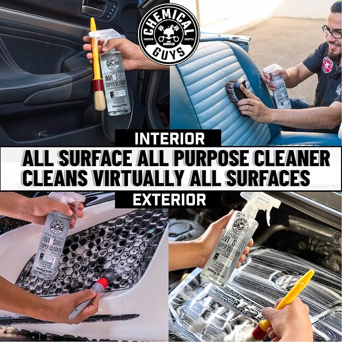 Chemical Guys, Nonsense Colorless & Odorless All-Surface Cleaner, 2-Pack | Colorless, odorless, residue-free cleaner lifts dirt from vinyl, rubber, plastic, carpet and upholstery.
