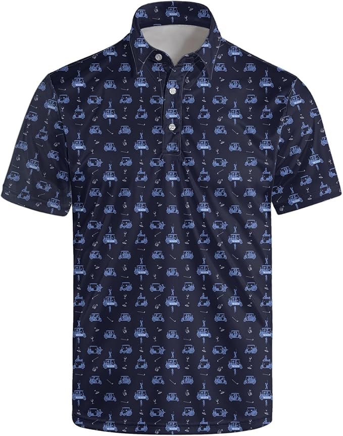 Polo Shirts for Men Moisture Wicking Mens Polo Shirts Patriotic Shirts for Men