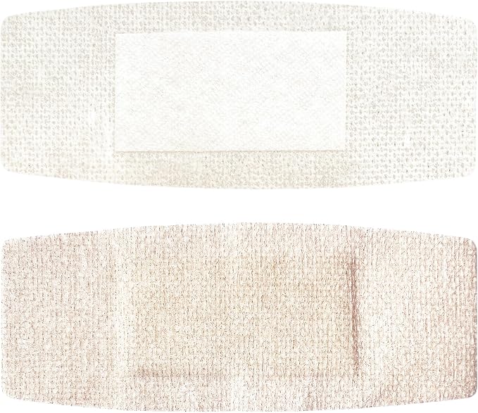 CareUs Silicone Adhesive Bandages Large Sizes for Sensitive Fragile Skin Flexible Fabric Latex Free Hypoallergenic Breathable XL Bandages for Adhesive Allergy Wounds, 32-Count Pack (8ct x 4)