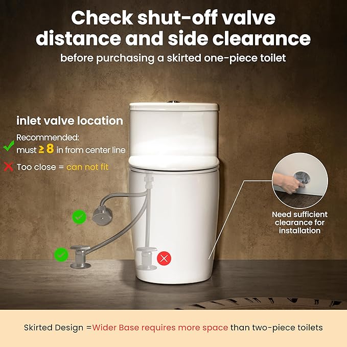 Casta Diva One Piece Toilet Elongated with 17.5" ADA Height Comfort Chair Seat Compact Modern Toilets for Bathroom, Dual Flush High Efficiency 1.0/1.28 GPF & MAP 1000g, 12'' Rough-in, White