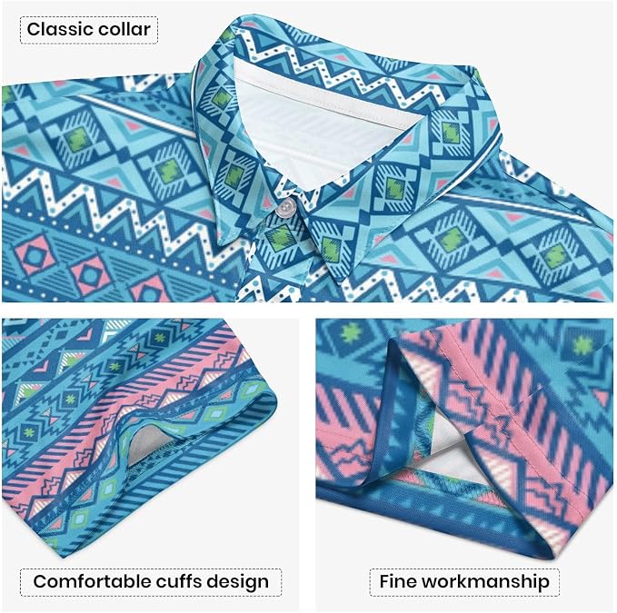 Polo Shirts for Men Moisture Wicking Mens Polo Shirts Patriotic Shirts for Men