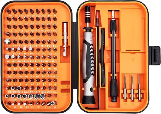 ORIA Precision Screwdriver Set, Magnetic Repair Tool Kit, 130 in 1 Professional Screwdriver Kit with 120 Bits, Built-in Magnetizer, Case, for Electronics, Watch, Eyeglasses, DIY Projects