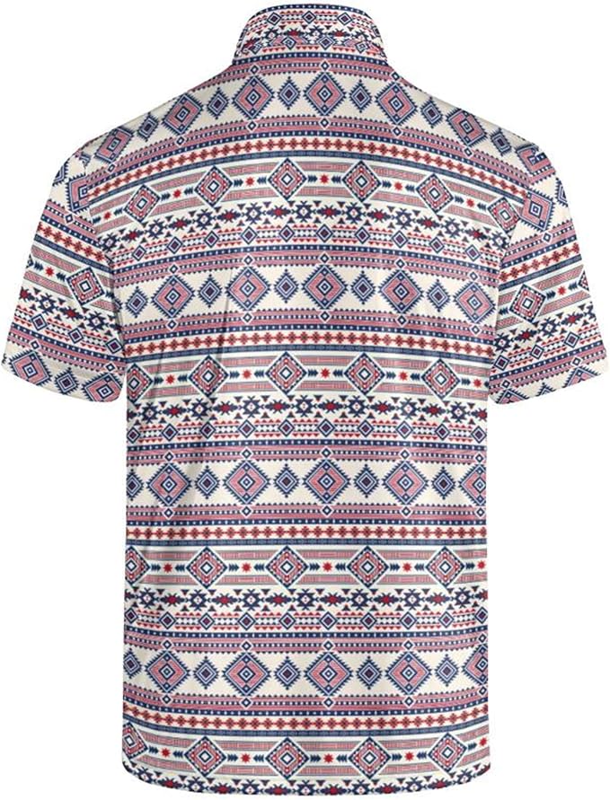 Polo Shirts for Men Moisture Wicking Mens Polo Shirts Patriotic Shirts for Men