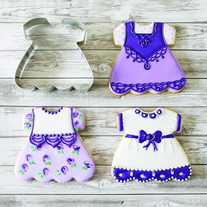 Ann Clark Baby Dress Cookie Cutter, 3-1/2" Made in USA