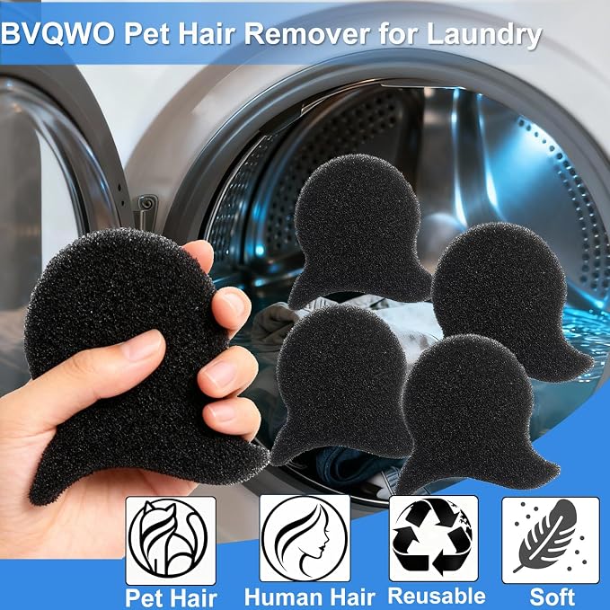 Pet Hair Remover for Laundry, 6PCS Reusable Dog & Cat Hair Remover Tool | Removes Pet Fur, Hair, Lint, Dander From Clothes &Washing Machine.