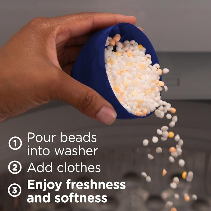 Downy Blends In-Wash Laundry Scent Booster Beads, Toasted Vanilla Scent, 32.2 OZ, Fabric Sottener Beads and Freshness
