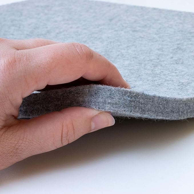 Wool Pressing Mat Large Set 18 x 24” Plus 10 x 10" Portable Size - Thick Quilters Ironing Pad for Embroidery and Patchwork - Professional Supplies, Notions, and Accessories, for Sewing Quilts