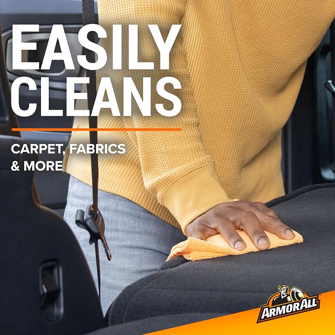 Armor All Multi-Purpose Car Cleaner Spray, New Car Scent, 16 Fl Oz | Interior car cleaner for dashboards, vinyl, clear plastics, carpet and fabric, stain-removing formula car spray