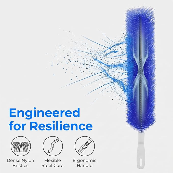 Bendable Microfiber Head, 2026 Fan Cleaner Brush Reusable Dust Remover Washable ldeal for Electric Fans Air Conditioning, Home Car Vents, Curtain (Gray 4 PCS)