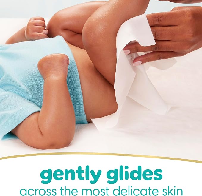 Pampers Sensitive Baby Wipes, Clinically Proven, Fragrance Free, Unscented, Water Based, Hypoallergenic, Multi-Use, Hand Wipes 1344 Wipes Total (24X Flip-Top Packs) [Packaging May Vary]