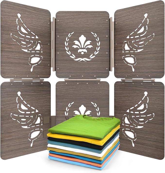Shirt Folder Wooden Clothes Folding Board Tshirt Organizer Laundry | Eco-Friendly, Folding Board for T Shirts, Pants, Sweaters, Laundry Liners