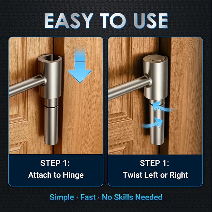 Hinges Gap Adjusting Wrench, Door Hinge Repair Tool, Upgraded Steel Double-ended Door Hinge Repair Wrench, Heavy-duty Door Hinge Adjustment Tool for Standard Round Bolts (0.315-0.75in)