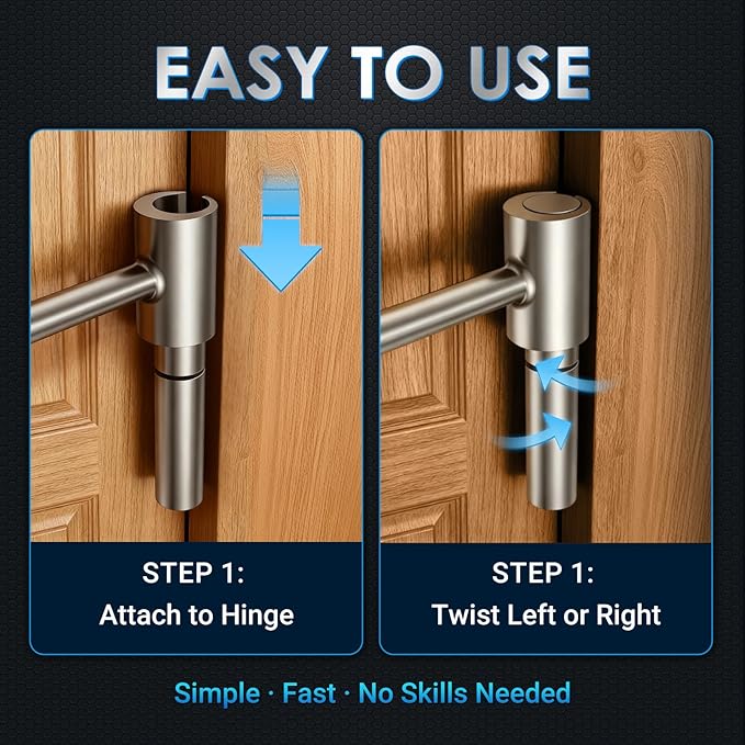 Hinges Gap Adjusting Wrench, Door Hinge Repair Tool, Upgraded Steel Double-ended Door Hinge Repair Wrench, Heavy-duty Door Hinge Adjustment Tool for Standard Round Bolts (0.748-0.99in)