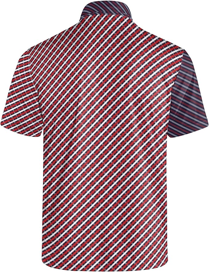 Polo Shirts for Men Moisture Wicking Mens Polo Shirts Patriotic Shirts for Men
