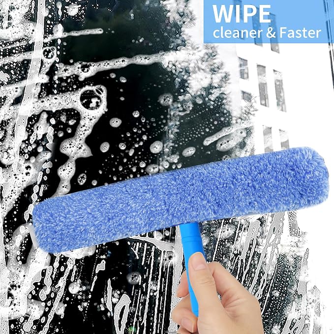 Window Washing Kit,Window Cleaning Squeegee Kit with Bucket | Professional window washing equipment,Squeegee for Window Cleaning,window squeegee for home Outdoor Car Commercial Use