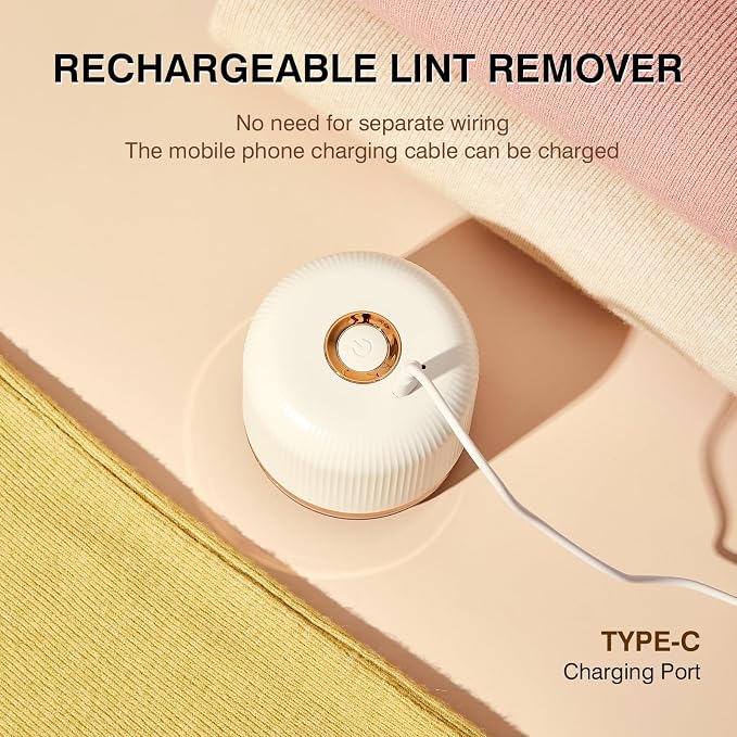 Fabric Shaver, Lint Remover Rechargeable, Electric Portable Sweater Shavers to Fuzz, Lint Balls, Pillings, Bobbles for Clothes and Furniture