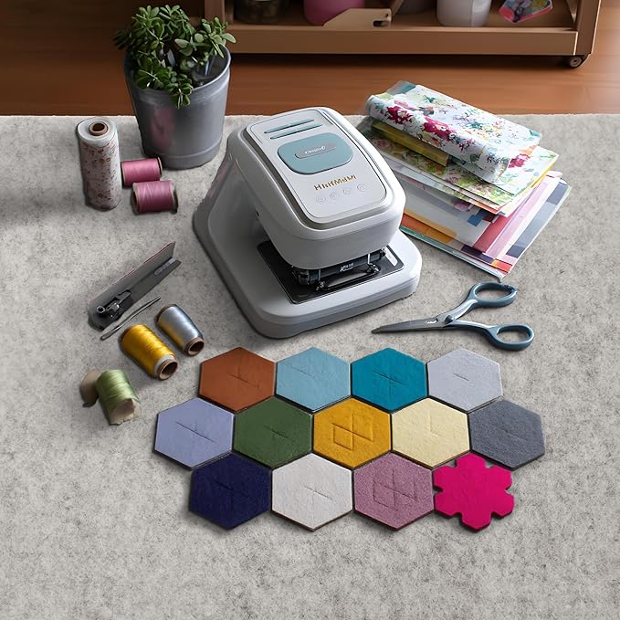 BREENHILL Wool Pressing Mat 19" x 26" – Extra Large Wool Ironing Mat for Sewing Tables & Craft Rooms, 1/2" Thick Heat Reflective Wool Pad（Light Gray）