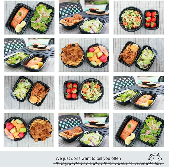 Small Meal Prep Containers Single Lids, 12 OZ 12-pack, Food Storage Bento BPA Free | Stackable | Reusable Lunch Boxes, Microwave/Dishwasher, Freezer Safe,Portion Control