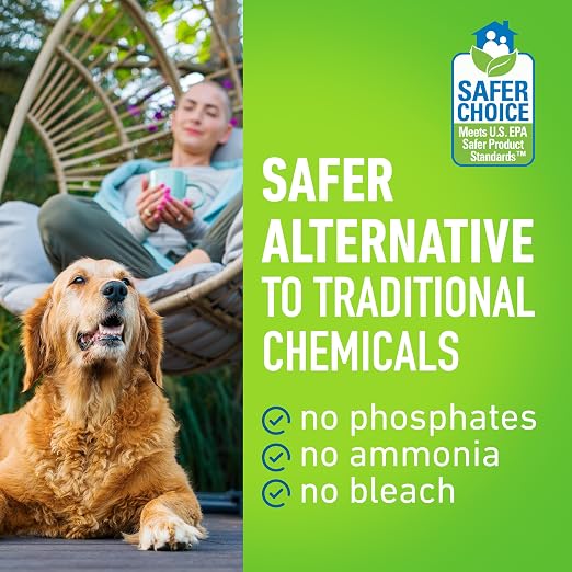CLR Brands Outdoor Furniture Cleaner, 26 oz. Spray Bottle | Cleans Outdoor Surfaces, Removes Dirt and Grime from Fabric, Wood, Wicker, PVC, Plastic and More