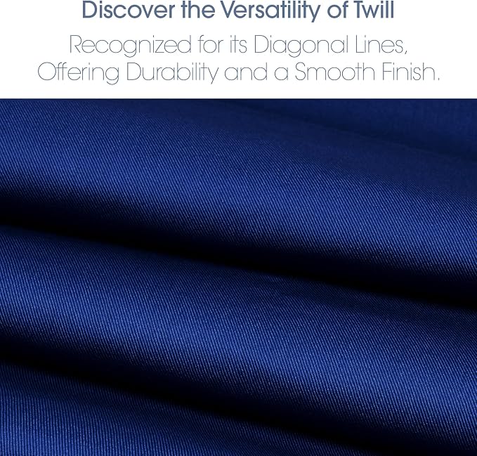 Pico Textiles 5 Yard Bolt Royal Blue Poly Cotton Twill Fabric | 60" Wide, 65% Polyester / 35% Cotton, Medium Weight, Perfect for Pants, Jackets, Skirts and Work Uniforms, Sold by the Yard