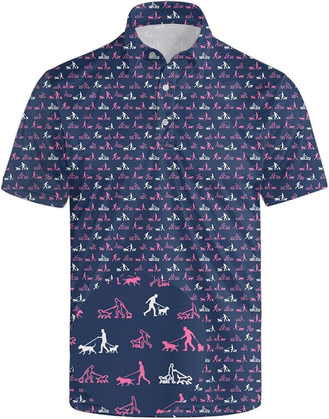 Polo Shirts for Men Moisture Wicking Mens Polo Shirts Patriotic Shirts for Men