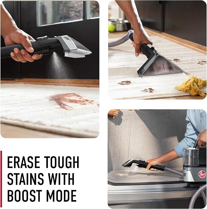 Hoover ONEPWR CleanSlate Cordless Portable Carpet + Upholstery Spot Cleaner | Powerful Suction, Versatile Tools, Car and Auto Detailer, Pair with Hoover Spot & Upholstery Cleaner Solution
