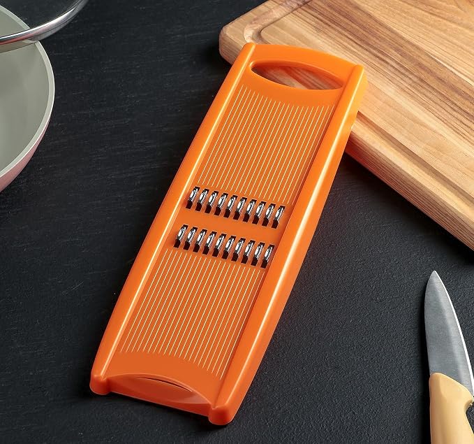 Korean Carrot Grater – 1.6mm Julienne Slicer, Stainless Steel Blades, Handheld Vegetable Shredder for Carrots, Cabbage, Onion, Potato & Beet, Dishwasher Safe