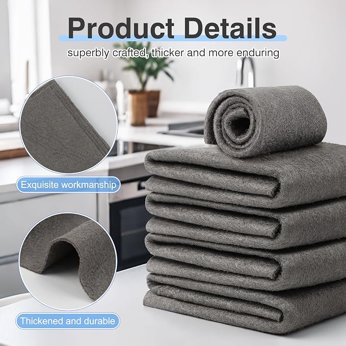 10 Pcs Thickened Magic Cleaning Cloth, Microfiber Cleaning Cloth for Glass