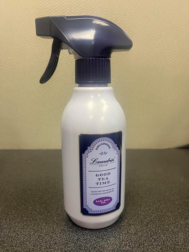 Laundrin Botanical Fabric Refresher Spray - Earl Grey Tea, 300ml | Pet odor eliminator for home, room essentials fabric spray for mattress, curtain, sofa, carpet, furniture & bedding