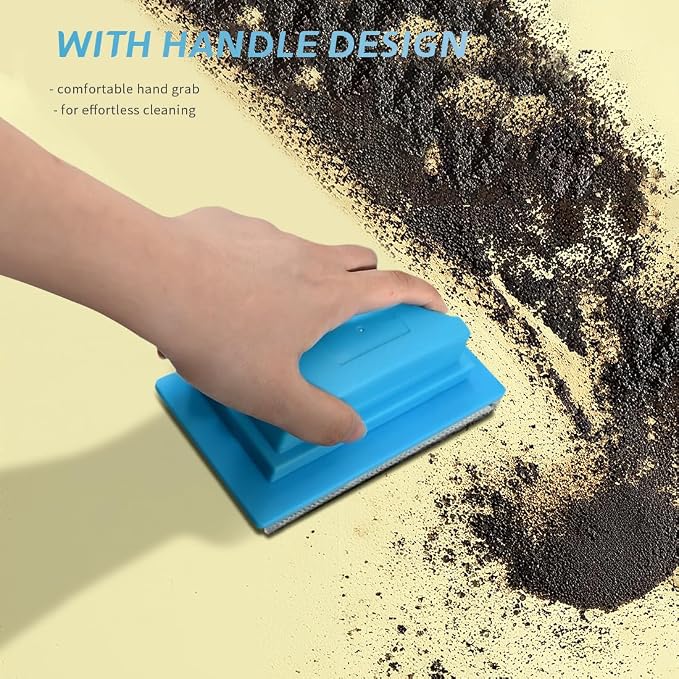 Espresso Machine Cleaning Product Tool - Barista Towels Coffee Brush with 3 Pack Replacement Cleaning Pad Cloth Kit for Cleaning Espresso Machine Drip Tray Coffee Bar Desktop
