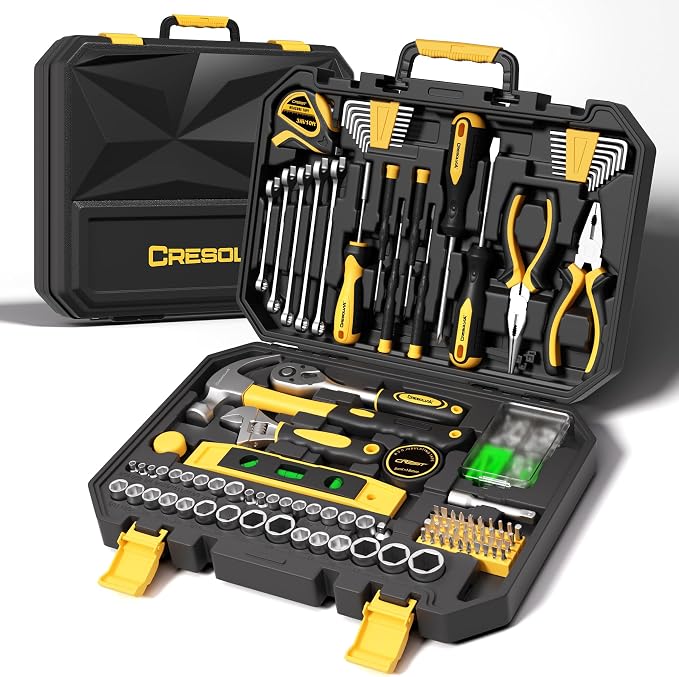 209 Piece Tool Kit for Home Socket Wrench Auto Repair Tool Set,General Household Tool box,Basic Hand Tool Kit,Perfect for Homeowner, Diyer, Handyman