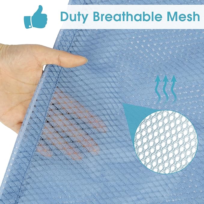 2 Pack Mesh Laundry Bags 23x34 Inch Drawstring Locking for Travel Home | Mesh bags with locking drawstring, Tear-resistant for blankets & towels, Lightweight foldable for travel/dorm