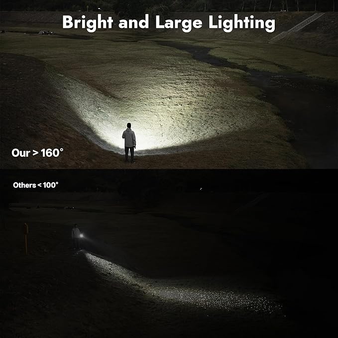 WUBEN C3 Flashlight 1200 High Lumens 6 Modes Rechargeable Flashlights | Super Bright IP68 Tactical Flashlight for Camping, Home, Emergency, Rescue, Hunting, Inspection, Repair, Tool Gifts for Men