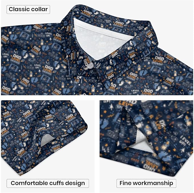 Polo Shirts for Men Moisture Wicking Mens Polo Shirts Patriotic Shirts for Men