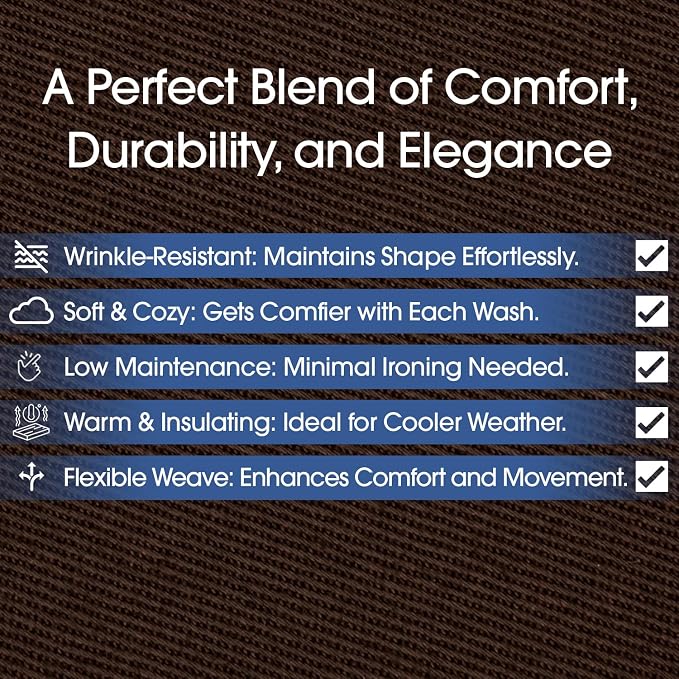 Pico Textiles 15 Yard Bolt Brown Poly Cotton Twill Fabric | 60" Wide, 65% Polyester / 35% Cotton, Medium Weight, Perfect for Pants, Jackets, Skirts and Work Uniforms, Sold by the Yard