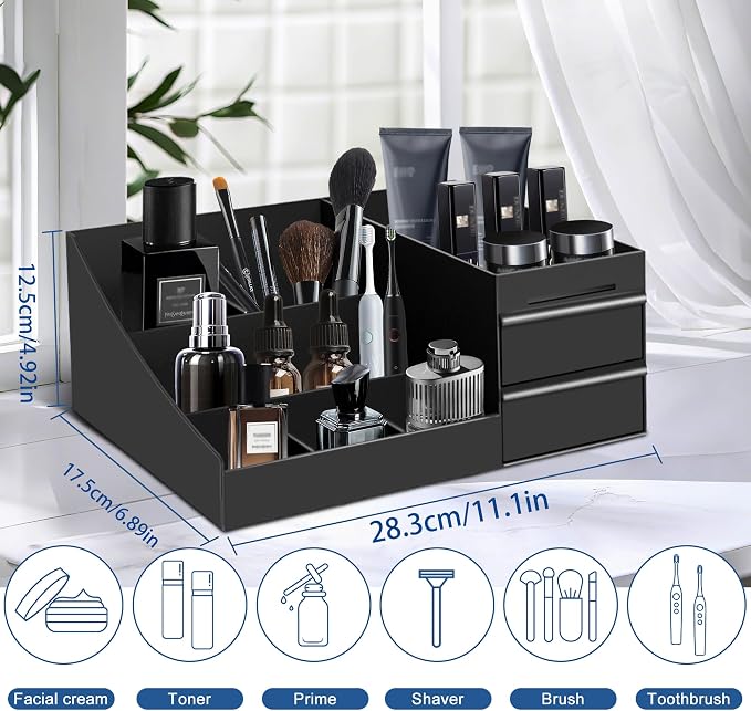 Mens Cologne Organizer,Mens Bathroom Organizer,Cologne Organizer for Men,Perfume Organizer,Cologne Stand,Cologne Shelf,Perfume Stand,Bathroom Countertop Storage,Easter Gifts for Men