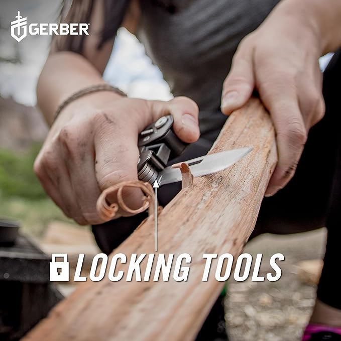 Gerber Truss 17-in-1 EDC Multitool Pliers, Pocket Knife with Sheath, Black | Compact EDC multitool, needle nose pliers, pocket knife, 17 tools, gifts for men, includes standard sheath