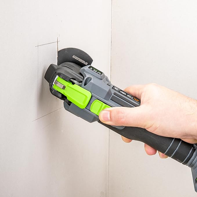 Genesis 20V Brushless Oscillating Multi-Tool, G20MAX Vibration-Reduction Technology (VRT), with Battery, Charger and Accessories (GLMT20BH)