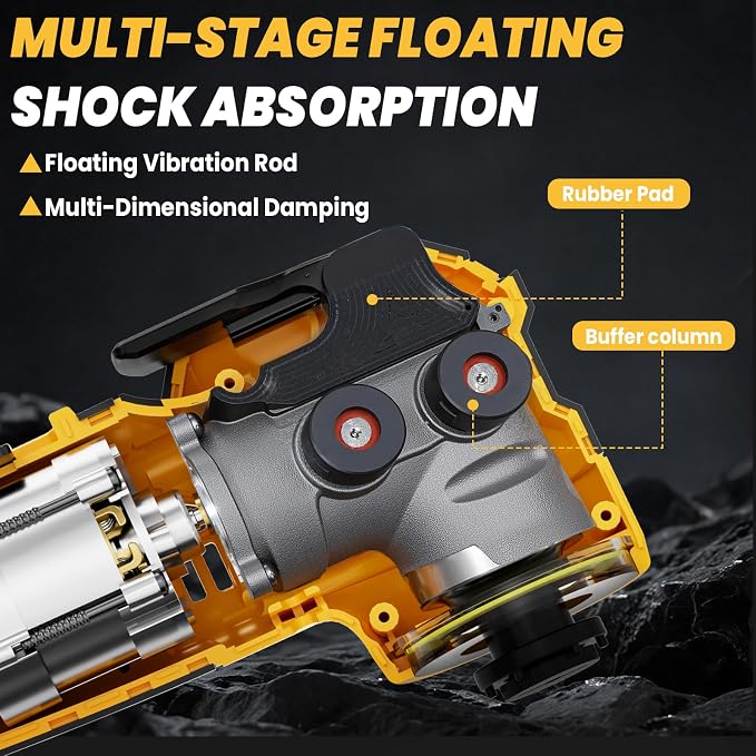 NATBEESY Upgraded Oscillating Multi-Tool Compatible with DeWalt 20V Battery, Cordless Oscillating Tool with Brushless Motor, 21000 OPM & 4.5°Swing for Fast Smooth Cutting, Tool Only