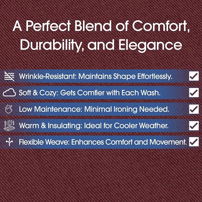 Pico Textiles 2 Yard Bolt Burgundy Poly Cotton Twill Fabric | 60" Wide, 65% Polyester / 35% Cotton, Medium Weight, Perfect for Pants, Jackets, Skirts and Work Uniforms, Sold by the Yard