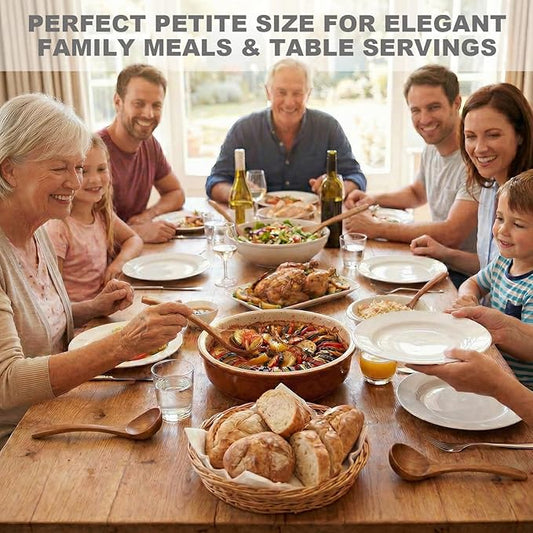 Wooden Small Ladle, Non-Toxic Non-Scratch Natural Acacia Wood Serving Spoon for Gravy, Sauces & Porridge, Ideal for Home Dining, Buffets & Daily Meals, 7.48 Inch