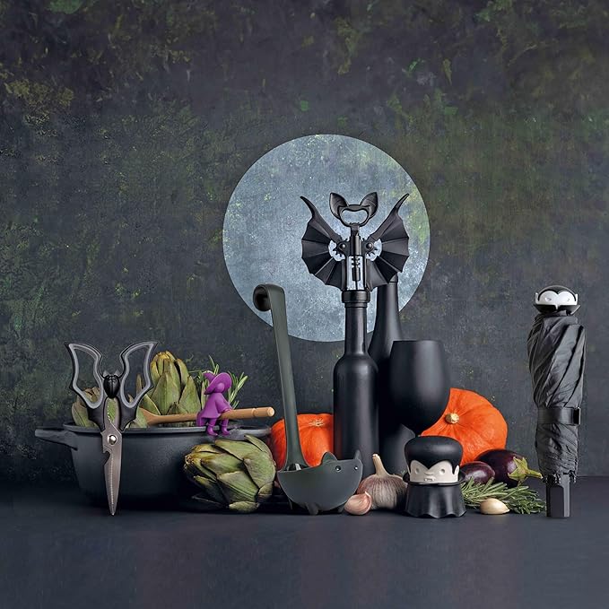OTOTO Katie Cat Soup Ladle - Halloween Gifts Black Cat, Gothic Gifts, Gifts for Cat Lovers - Spooky Cat Gift, Cute Kitchen Accessories, Fun Gifts (Katie Cat, Black)