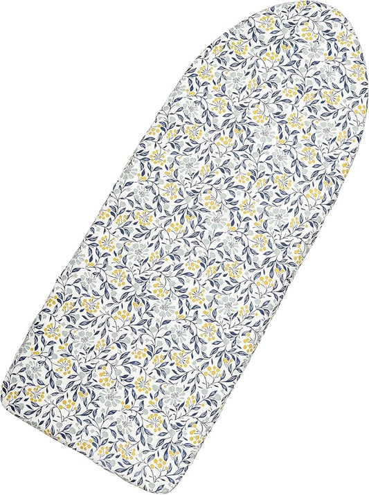 Seiritex Table Top Ironing Board Cover 12 x 32 inch, 3 Layers Small Iron Board Cover, Heat Reflective Thick Padding with Elasticized Edges (Flora)