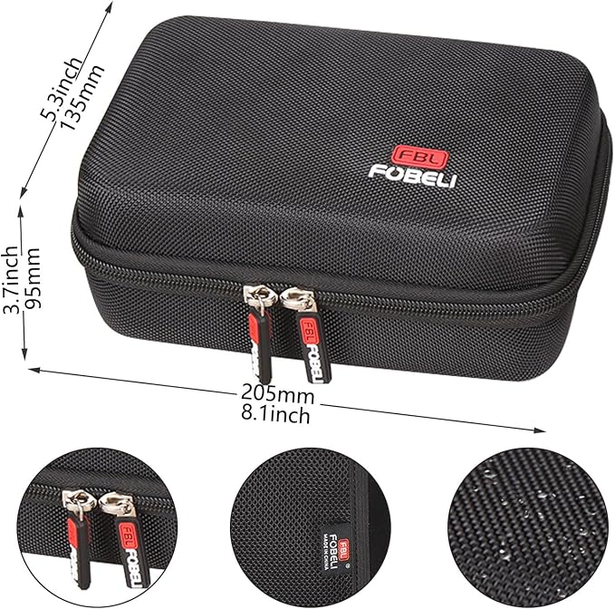 FBLFOBELI Fabric Shaver Storage Case Compatible with Electrolux/iRUNTEK/BEAUTURAL Rechargeable Fabric Shaver, Travel Carrying Case for Most of Rechargeable Lint Remover Set