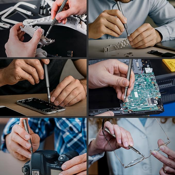 Precision Screwdriver Set for Electronic Repair 60 in 1 | Small Screwdriver Set, Magnetic Repair Tool Kit for Laptop, iPhone, Cell Phone, PC, MacBook, Computer, PS5, Glasses, Watch