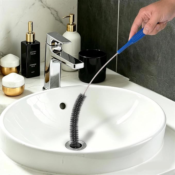 Drain Brush, Refrigerator Coil Cleaning Brush, Appliance & Sink Drain Brush