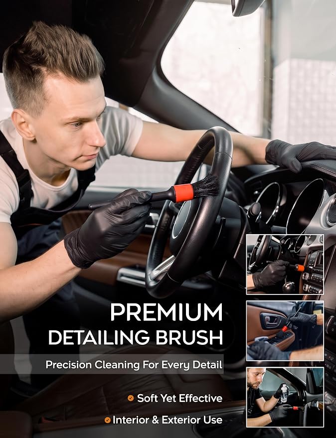 TAKAVU Car Duster Kit, Ultra Soft Microfiber, Lint & Scratch Free | Includes Storage Bag & Unbreakable Handle, Removes Pollen & Dust, Exterior & Interior for SUV & Home